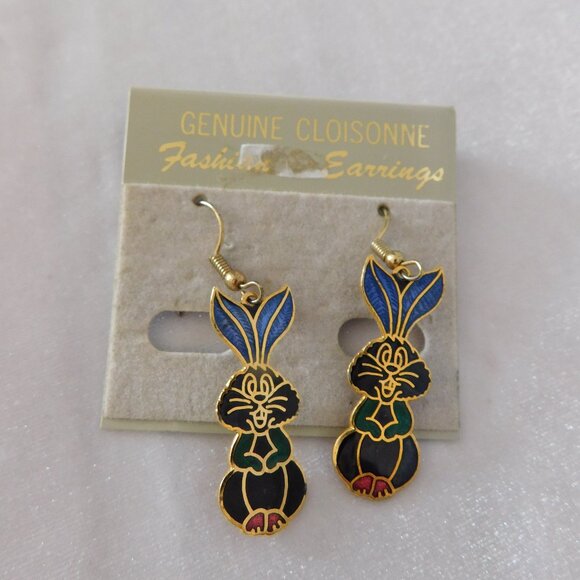 Ladies Genuine Cloisonne Earrings - (pierced) - Picture 1 of 3